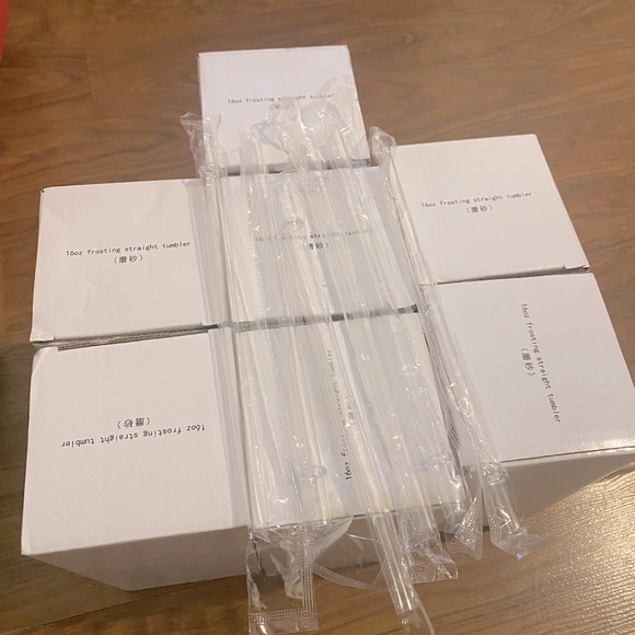 16oz Frosting straight Tumbler (7 piece) - Picture 1 of 5